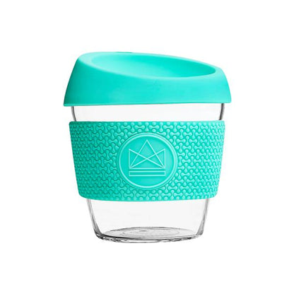 Reusable Glass Coffee Cup - Free Spirit - 8Oz - The Eco Basket