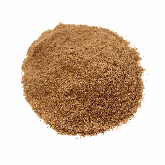 An inviting image showcasing our premium Caraway Seed Powder. The finely ground powder, derived from the finest caraway seeds, promises rich, earthy flavors and a versatile culinary experience. Packaged for freshness in an airtight container, it's the perfect addition to elevate your dishes with distinctive taste and aroma