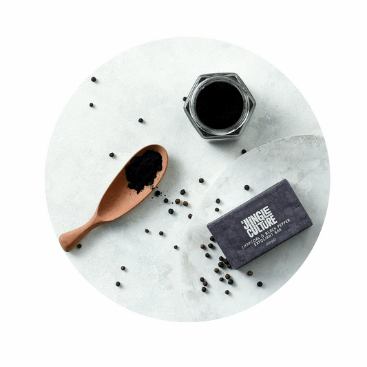 Jungle Culture Activated Charcoal & Cracked Black Pepper Exfoliant Soap Bar