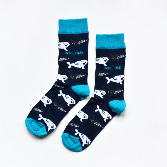 Save the Whales Bamboo Socks - The Eco Basket